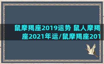 鼠摩羯座2019运势 鼠人摩羯座2021年运/鼠摩羯座2019运势 鼠人摩羯座2021年运-我的网站